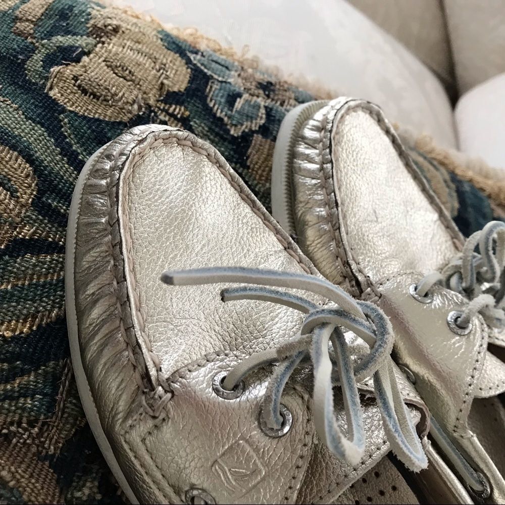 Sperry Top-Sider Gold Boat Shoes Flats SZ 8 M - Picture 4 of 8